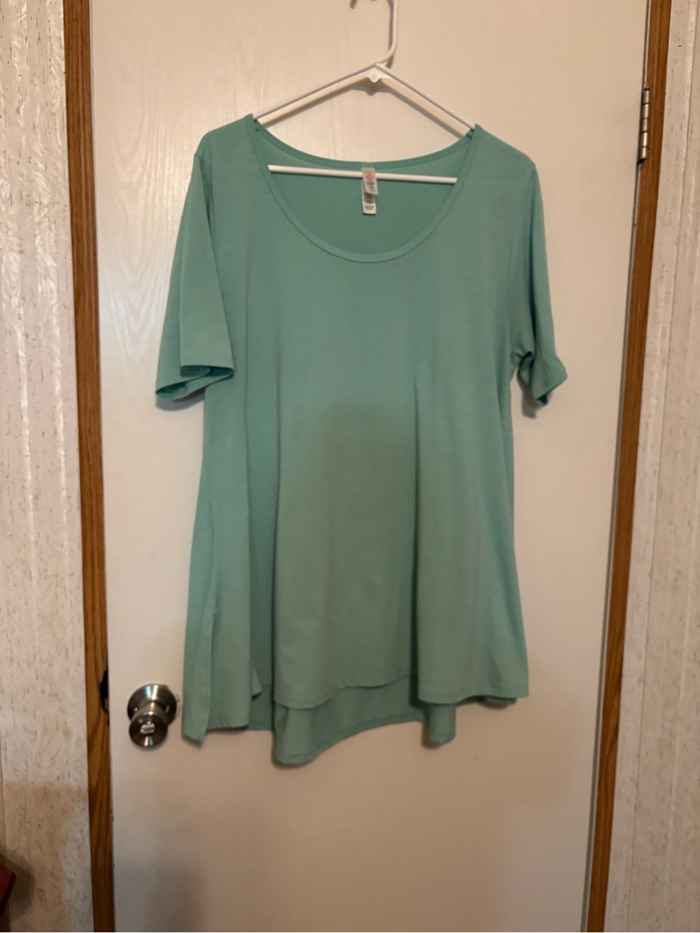 LuLaRoe Mint Green Short Sleeve Scoop Neck Tunic